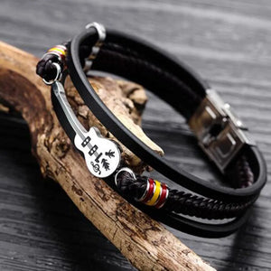 Casual Braided Leather Bracelets - Vegan leather - Imported