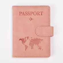 Load image into Gallery viewer, PU Leather Passport and Card Holder - Vegan leather - Imported
