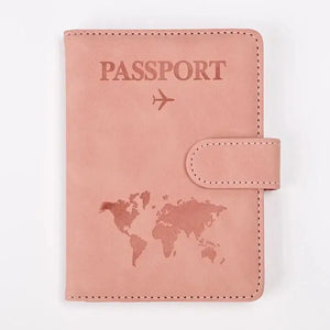 PU Leather Passport and Card Holder - Vegan leather - Imported