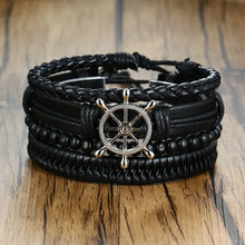 Cargar imagen en el visor de la galería, Braided Wrap Leather Bracelets
