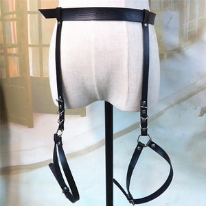 Harness Waist Belt Leather Garters