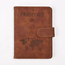 Load image into Gallery viewer, PU Leather Passport and Card Holder - Vegan leather - Imported
