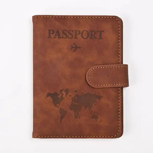 PU Leather Passport and Card Holder - Vegan leather - Imported