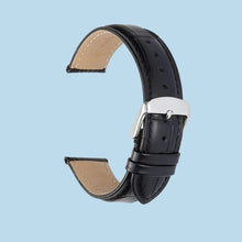 Cargar imagen en el visor de la galería, Black Leather Watch Band
