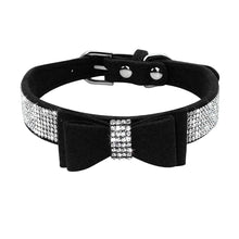 Charger l&#39;image dans la galerie, Puppy Cat Collars Adjustable Leather Bowknot
