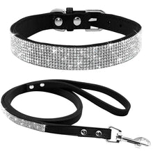 Cargar imagen en el visor de la galería, Leather Dog Collar Leash Set
