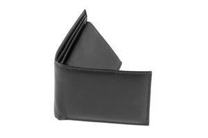 Leather Bifold Wallet Flip up Removable Id Case - Comes in a Gift Bag
