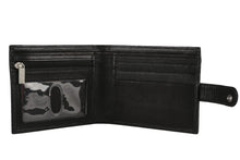 Charger l&#39;image dans la galerie, Bifold Press Stud Mens Leather Wallet With Gift Bag
