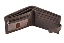 Charger l&#39;image dans la galerie, Bifold Press Stud Mens Leather Wallet With Gift Bag
