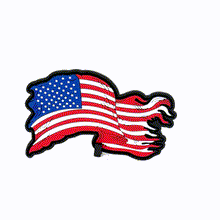 Load image into Gallery viewer, USA Waving Flag 4-Inch PVC Patch - Vibrant Patriotism for Those who still love THE USA

