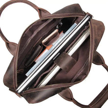 Load image into Gallery viewer, The Welch Briefcase | Vintage Leather Messenger Bag
