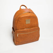 Charger l&#39;image dans la galerie, Brown Leather Carrier Backpack
