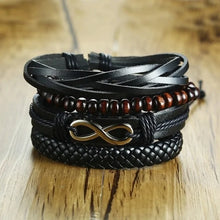 Cargar imagen en el visor de la galería, Braided Wrap Leather Bracelets
