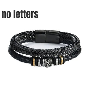 Braided Leather Bracelets for Men - Vegan leather - Imported