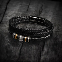 Load image into Gallery viewer, Braided Leather Bracelet Jewelry Gift - Vegan leather - Imported
