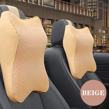 Load image into Gallery viewer, Leather Memory Foam Car Pillow
