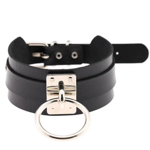 Leather Chocker Bandage Collar