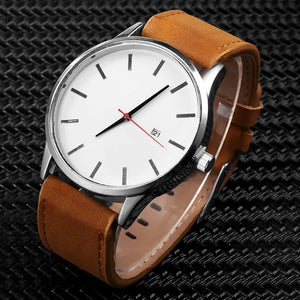 Montre à quartz en cuir - Cuir végétalien - Importé