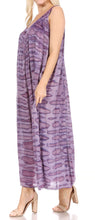 Charger l&#39;image dans la galerie, Adele Sequin Embroidered Scoop Neck Sleeveless Dress in purple, lightweight rayon fabric, relaxed fit, versatile summer wear.

