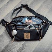 Load image into Gallery viewer, Black Leather Sling Bag
