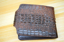 Load image into Gallery viewer, Mens Wallet Leather Genuine Short Purse Billetera Hombre Men Wallets Vintage Style Cartera Hombre Crocodile Money Small Wallet

