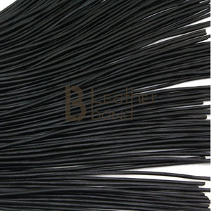 Real Genuine Cow Hide Leather Lace Flogger - 100 Falls Black Heavy & Stingy Whip