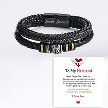 Load image into Gallery viewer, Braided Leather Bracelets for Men - Vegan leather - Imported
