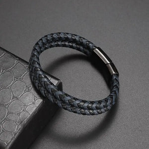 Classic Hand Woven Multi-Layered Leather Bracelet - Vegan leather - Imported