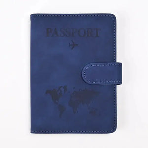 PU Leather Passport and Card Holder - Vegan leather - Imported