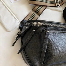 Charger l&#39;image dans la galerie, sac à bandoulière crossbody en cuir vintage - Cuir végétalien - Importé
