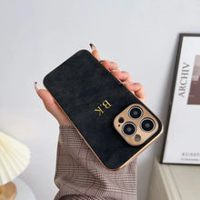 Cargar imagen en el visor de la galería, Leather Personalized Customized Name Iphone  Case
