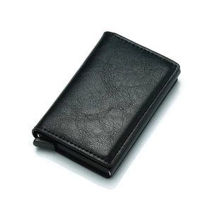 Credit Card Holder for Men Bank Cards Holders Leather - Vegan leather - Imported