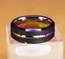 Cargar imagen en el visor de la galería, Tungsten Wedding Band Ring
