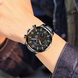 Men's Casual Leather Watch