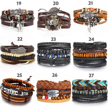 Cargar imagen en el visor de la galería, Multilayer Leather Bracelet
