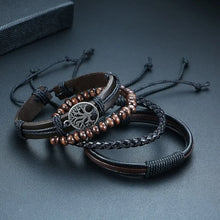 Cargar imagen en el visor de la galería, Braided Wrap Leather Bracelets
