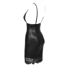 Load image into Gallery viewer, Bodycon Leather  Mini Dress - Vegan leather - Imported
