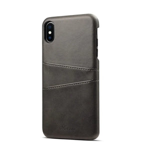 Couverture arrière de téléphone en cuir de luxe - Cuir végétalien - Importé