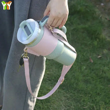 Cargar imagen en el visor de la galería, Leather Coffee Cup Carrier Cover
