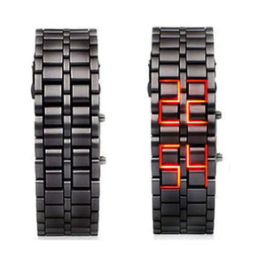 Digital Lava Wrist Watch