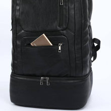 Charger l&#39;image dans la galerie, Black Leather Patented Shoe Bag (XL Design) *Holds Size 17
