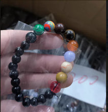 Cargar imagen en el visor de la galería, Pulsera Ocho Planetas Piedra Natural
