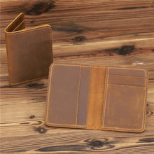 Charger l&#39;image dans la galerie, 1052 New Arrival Vintage Men&#39;s Genuine Leather Credit Card Holder Small Wallet Money Bag ID Card Case Mini Purse For Male
