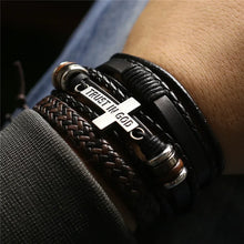 Load image into Gallery viewer, Leather Bracelets Men Bangles
