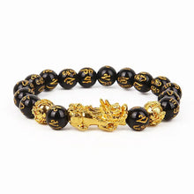 Load image into Gallery viewer, Feng Shui Wealth Bracelet: Black Beads
