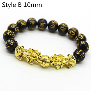 Bracelet de Richesse Feng Shui : Perles Noires