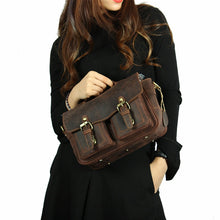 Load image into Gallery viewer, The Faust Leather Camera Bag | Crossbody Vintage Camera Messenger Bag
