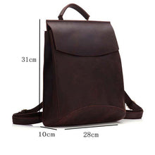 Load image into Gallery viewer, The Gyda Backpack | Vintage Leather Travel Backpack
