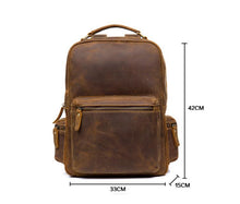 Load image into Gallery viewer, The Langley Backpack | Genuine Vintage Leather Backpack
