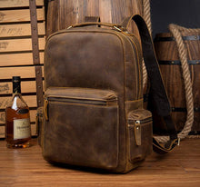 Load image into Gallery viewer, The Langley Backpack | Genuine Vintage Leather Backpack
